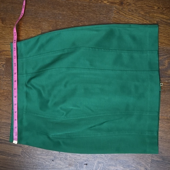 Green Pencil Skirt with Zipper in the back - Picture 4 of 4